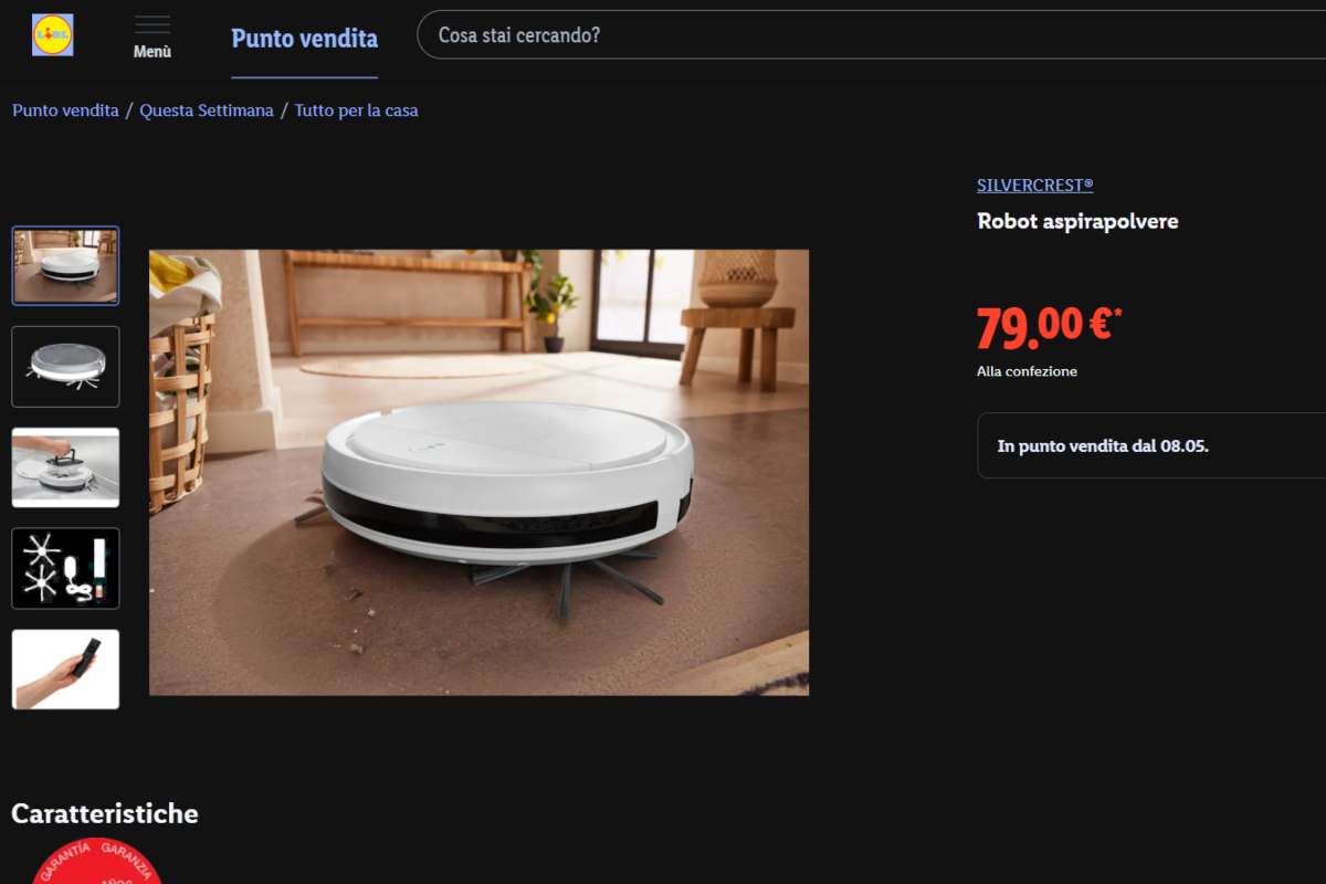 Lidl offerta aspirapolvere