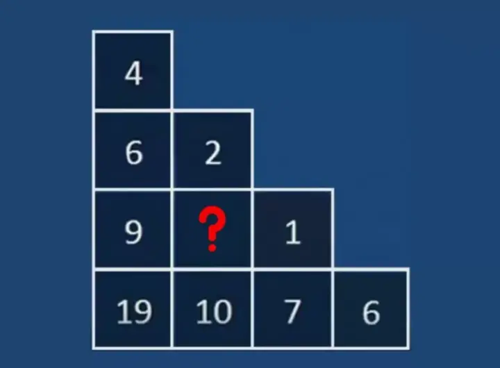Riesci a trovare il numero mancante nell'immagine?