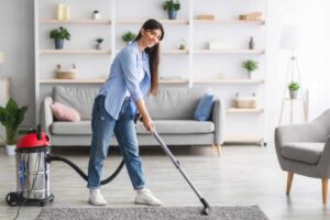 Utilizzo aspirapolvere